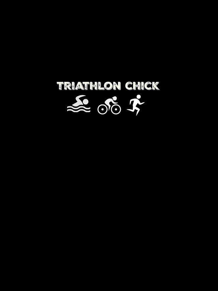 Triathlon Chick Funny Triathlete Gifts by RozWatts