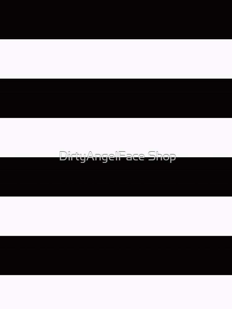 Black & White Horizontal Thick Stripes by DirtyAngelFace Shop