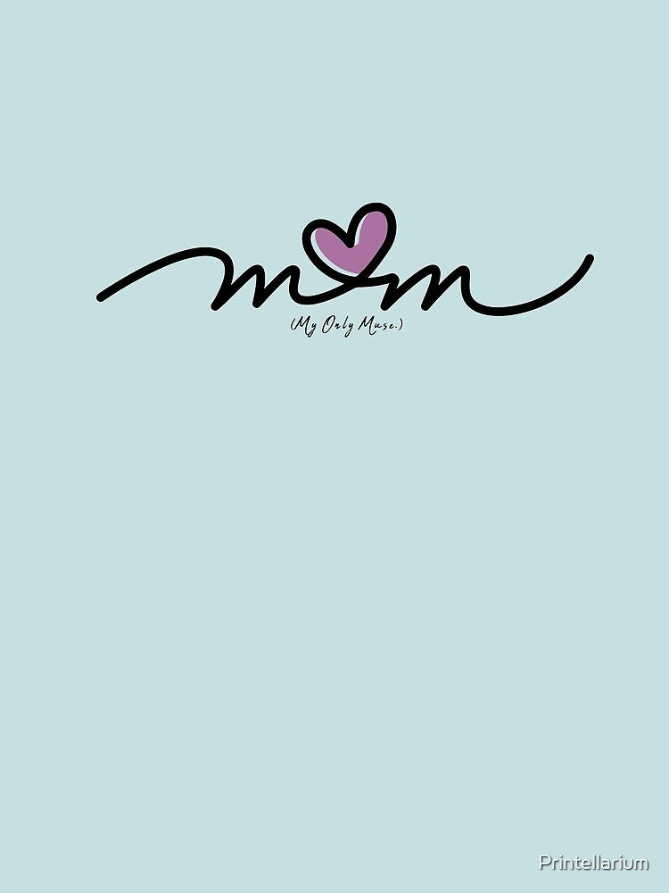 Mothers day gift, Mom (my only muse ) acronym by Printellarium