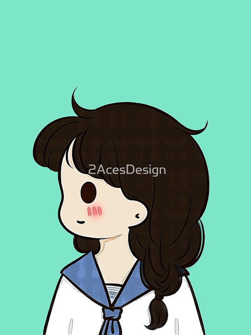 1 - Sailor Girl cute cartoon couples design for children, for family, for brother and sister or for best friends. by 2AcesDesign