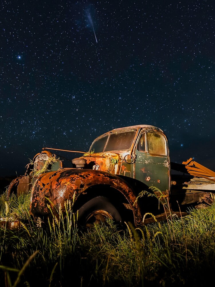 Vintage truck under the stars by ilovethenight
