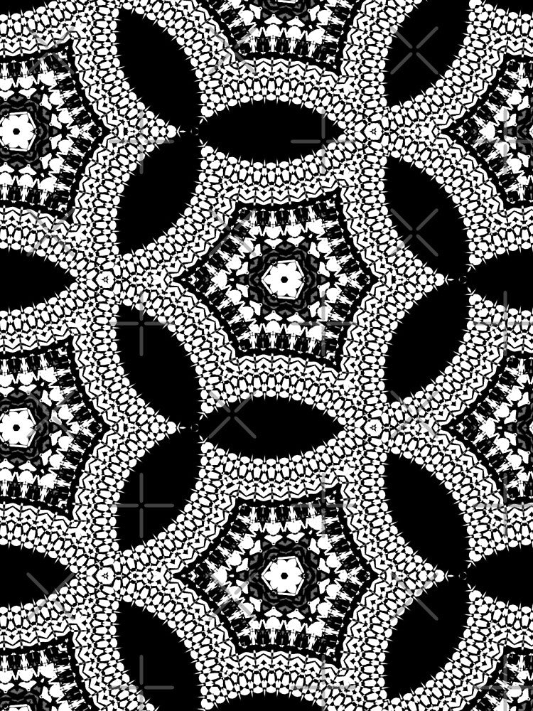 Black and white flowers by haroulita