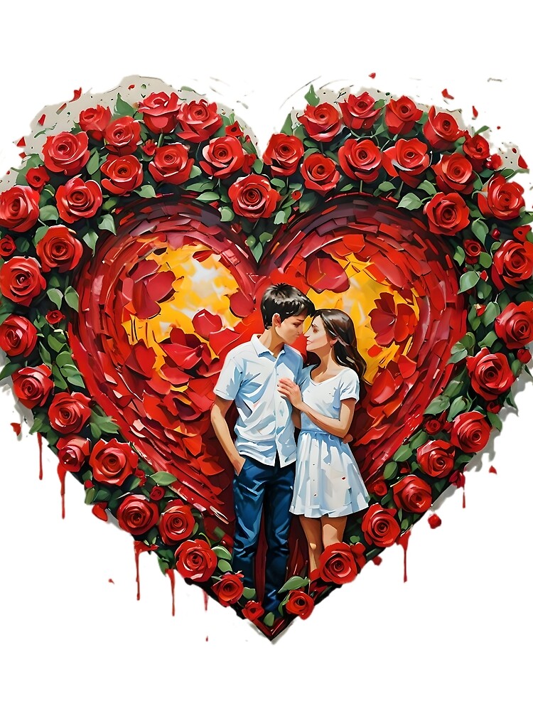 roses and hearts by SanchillShop