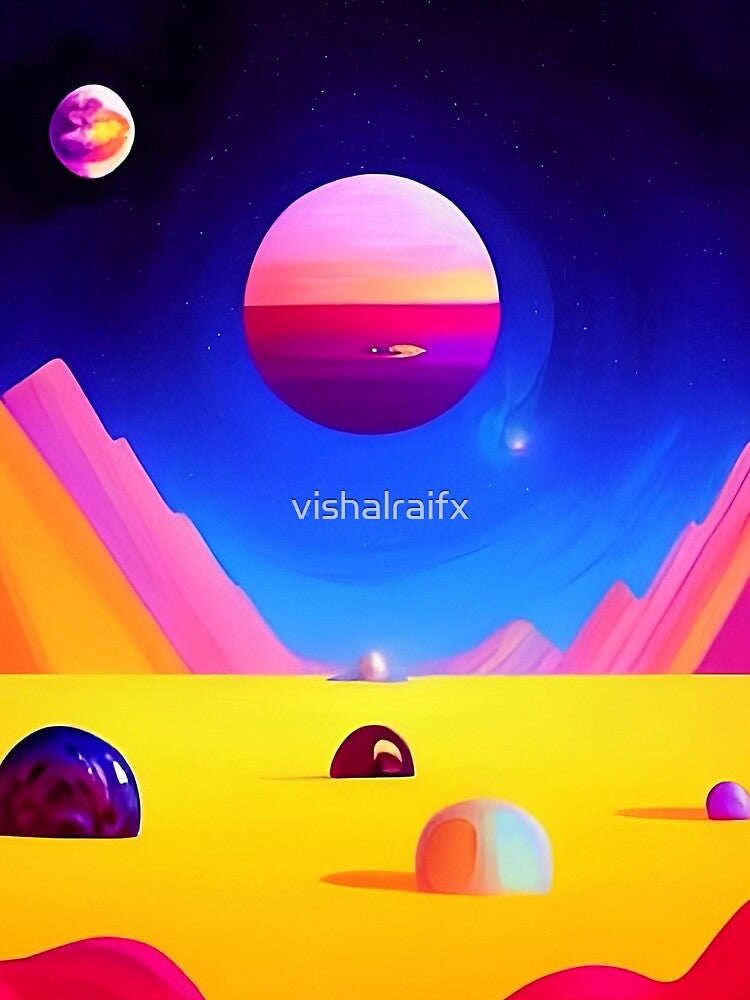Colorful surreal landscapes scenery with vibrant colors 59 by vishalraifx