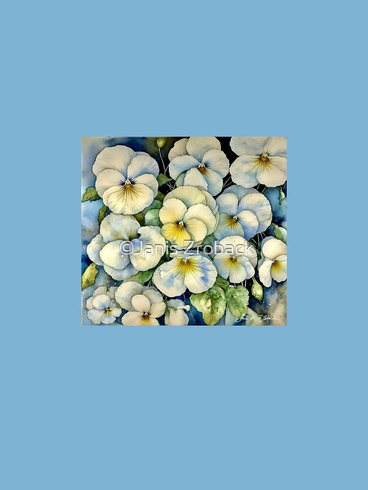 White Pansies by ©Janis Zroback