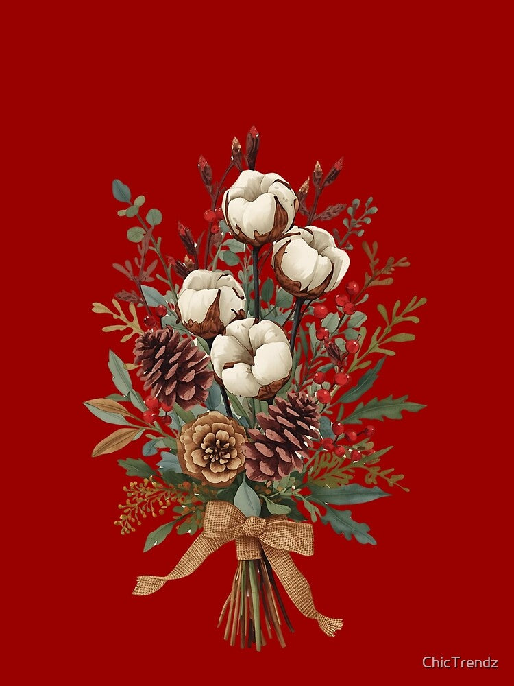 Vintage Winter Botanical Cluster by ChicTrendz