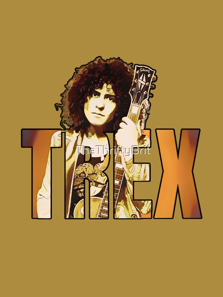 Marc Bolan TREX in Text tee shirt by TheThriftyBrit