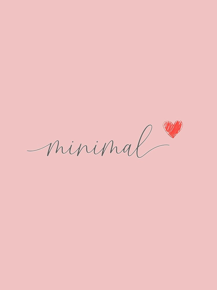 Minimal Script with Heart – Simple Aesthetic Design by innerfaith