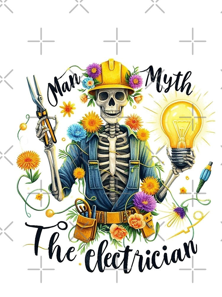Funny Electrician The Man The Myth The Electrician by erkinmaddison