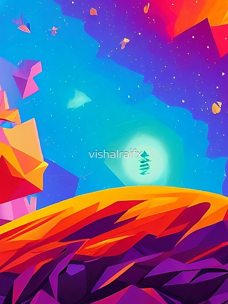 Colorful surreal landscapes scenery with vibrant colors 53 by vishalraifx