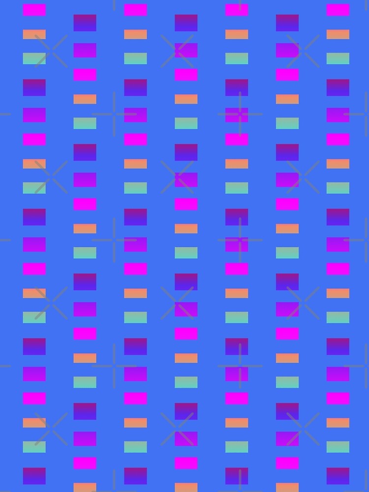 Blue colorful color combination | Blue colorful geometric pattern by lausn