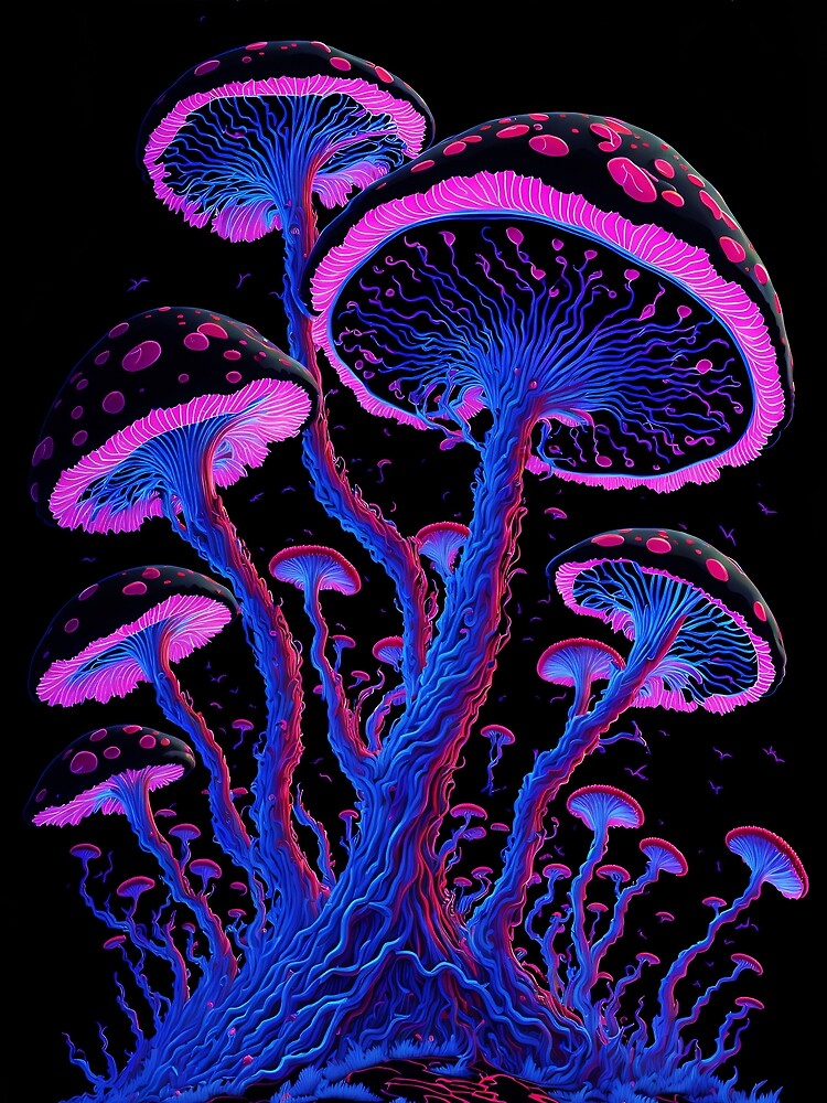 electric mushroom forest by ZenStickConcept