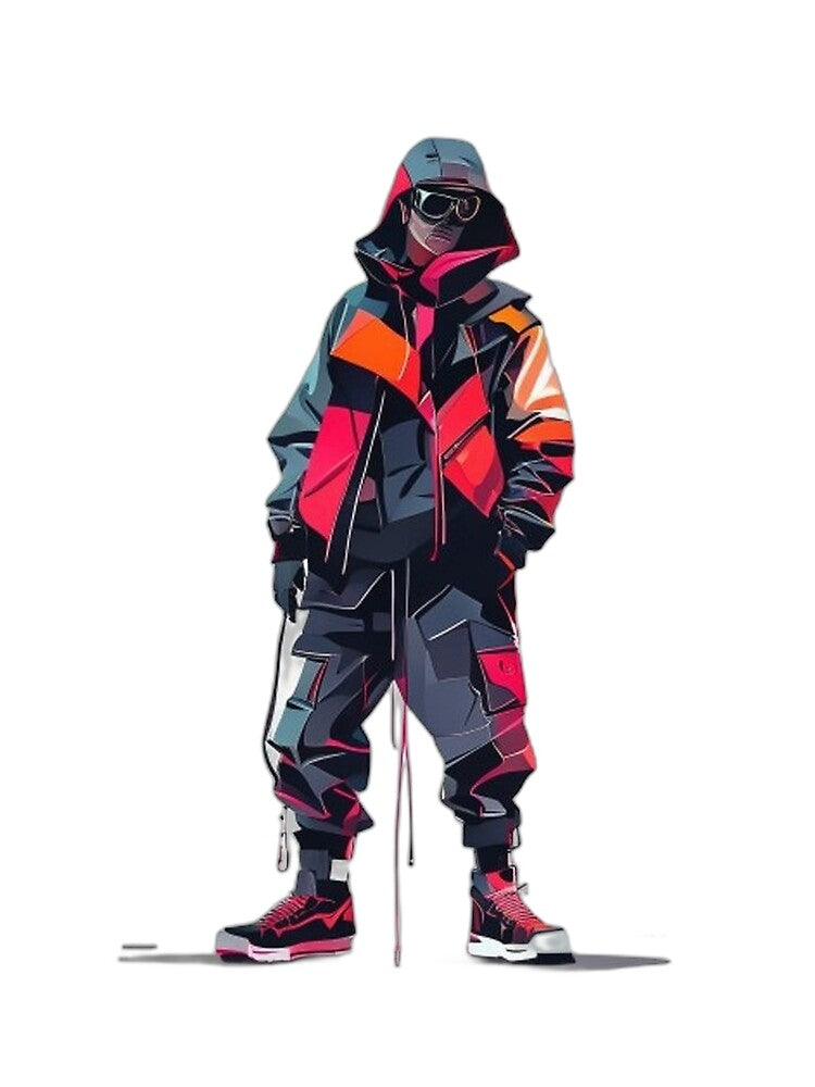 Cyberpunk Streetwear Minimal Flat Design by Shadow-Stone