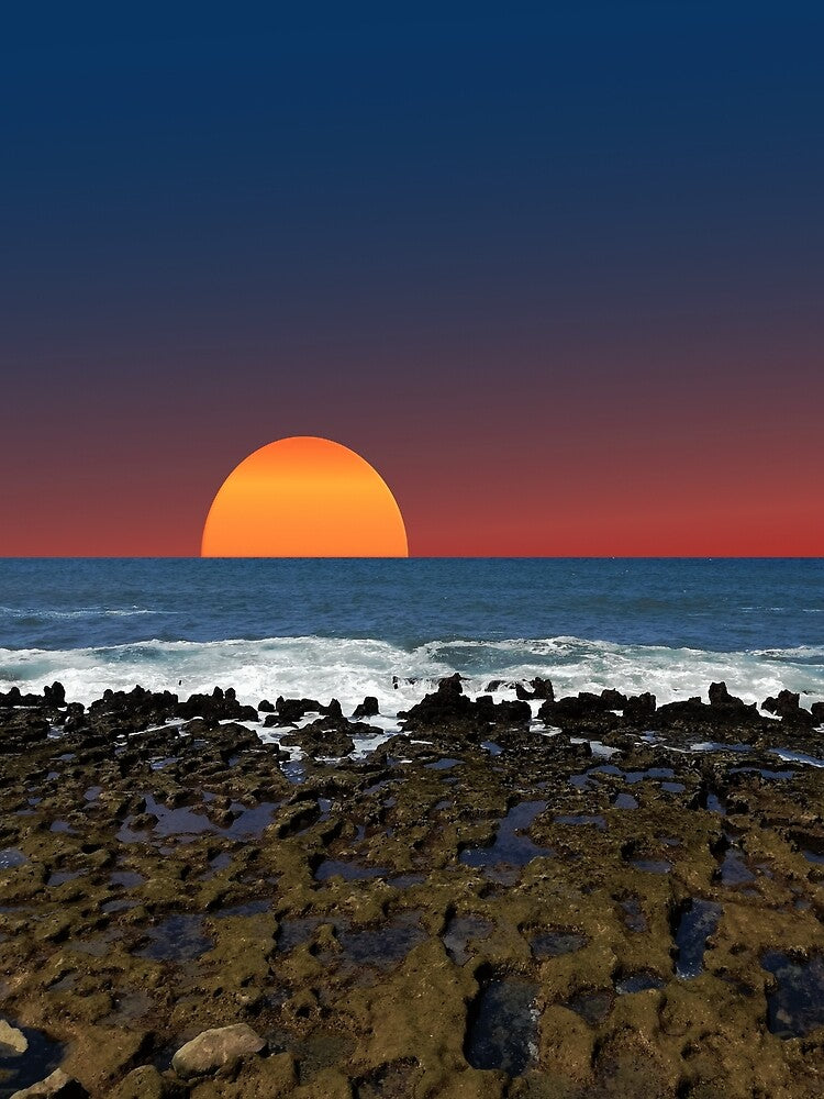 Sea and Sunset View by ELBERSAID