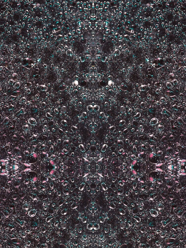 Symmetrical design with water drops # 2 by Psilographics