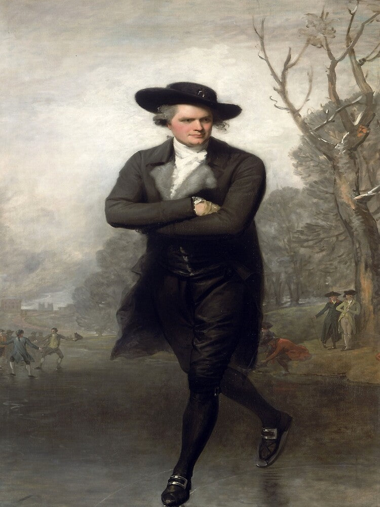 Gilbert Stuart's Portrait of a Gentleman Skating by mosfunky