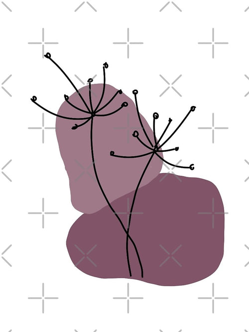 "abstract bohemian minimal line art" by tudoo