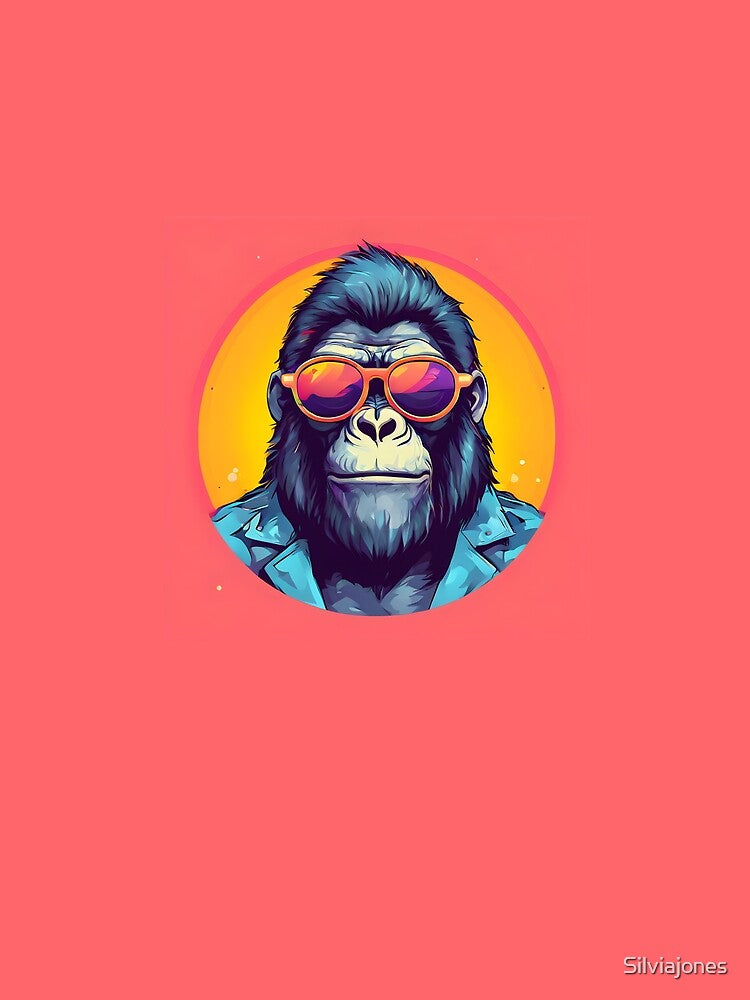 Gorilla colorful by Silviajones