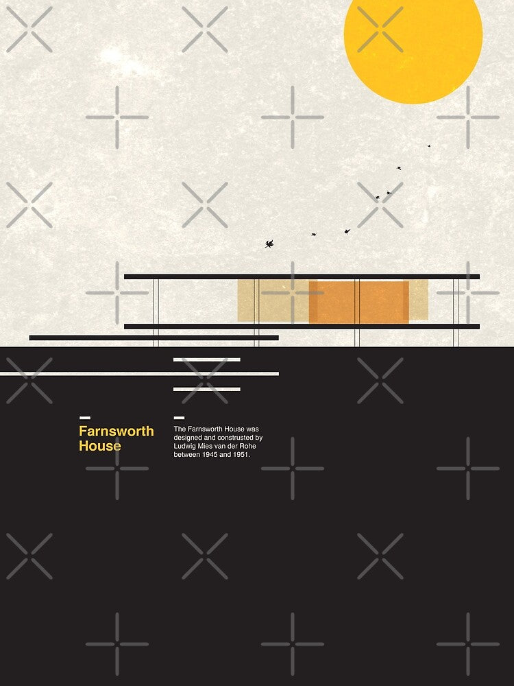 Farnsworth Modern House by SurfolioPrints