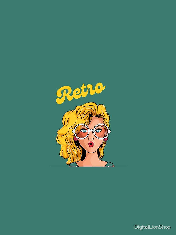 Retro Girl by DigitalLionShop Unisex , , , Long Sleeve Tee