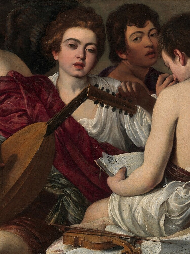 Caravaggio's The Musicians by mosfunky