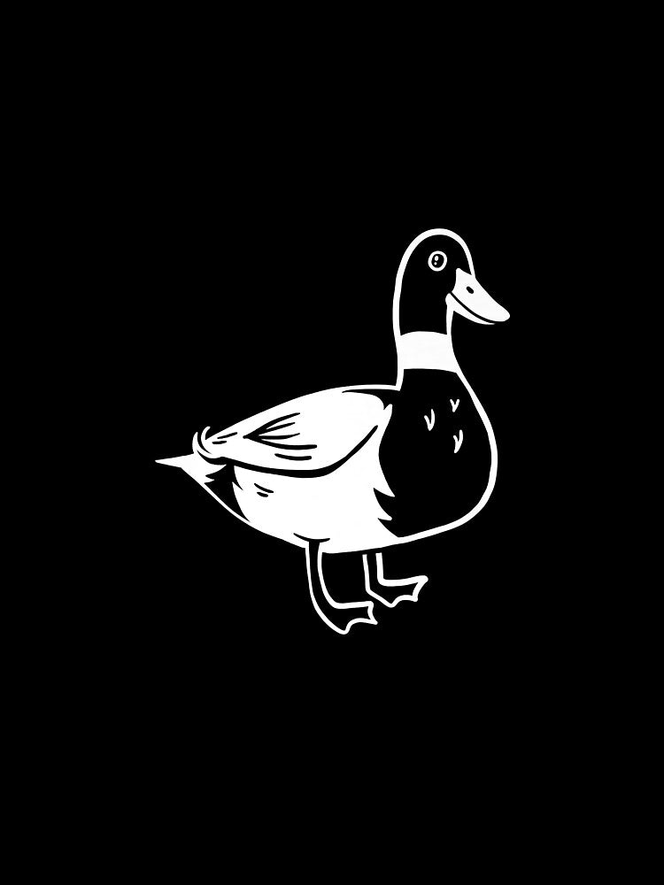 Duck Doodle Drawing  Funny, Cool & Cute Duck Lover & Farmer Premium by leolaurence