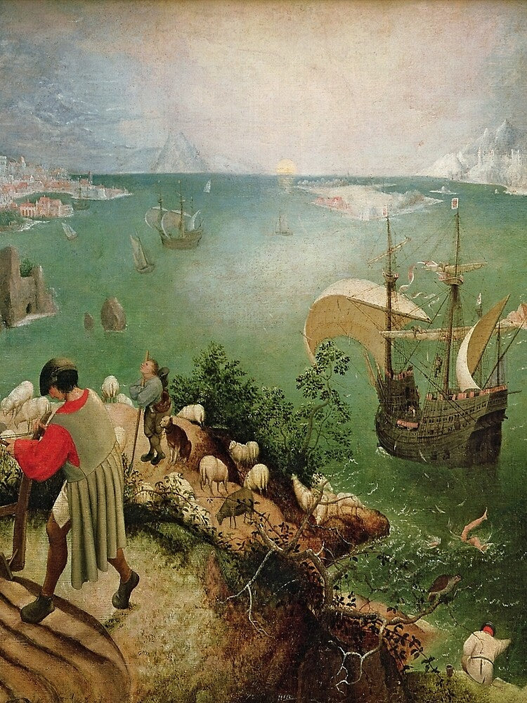 Pieter Bruegel the Elder's Landscape with the Fall of Icarus by mosfunky