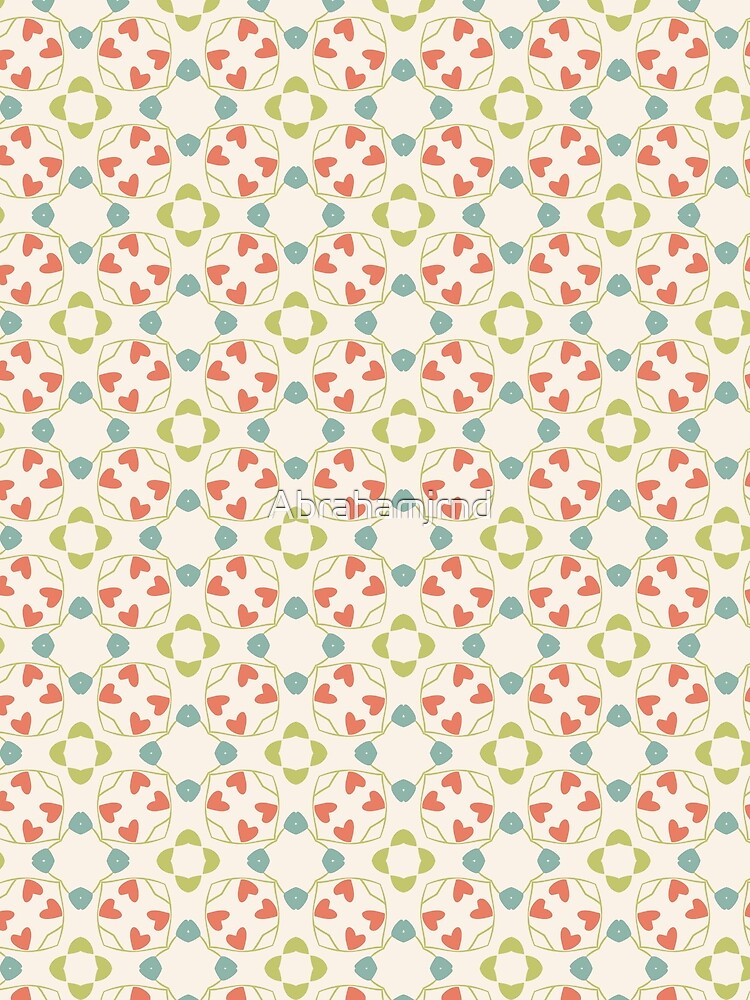 pattern vintage flowers colorful seamless repeat by Abrahamjrnd