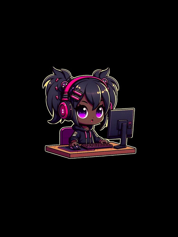 Gamer Girl Gaming Oversized by LullaBaby