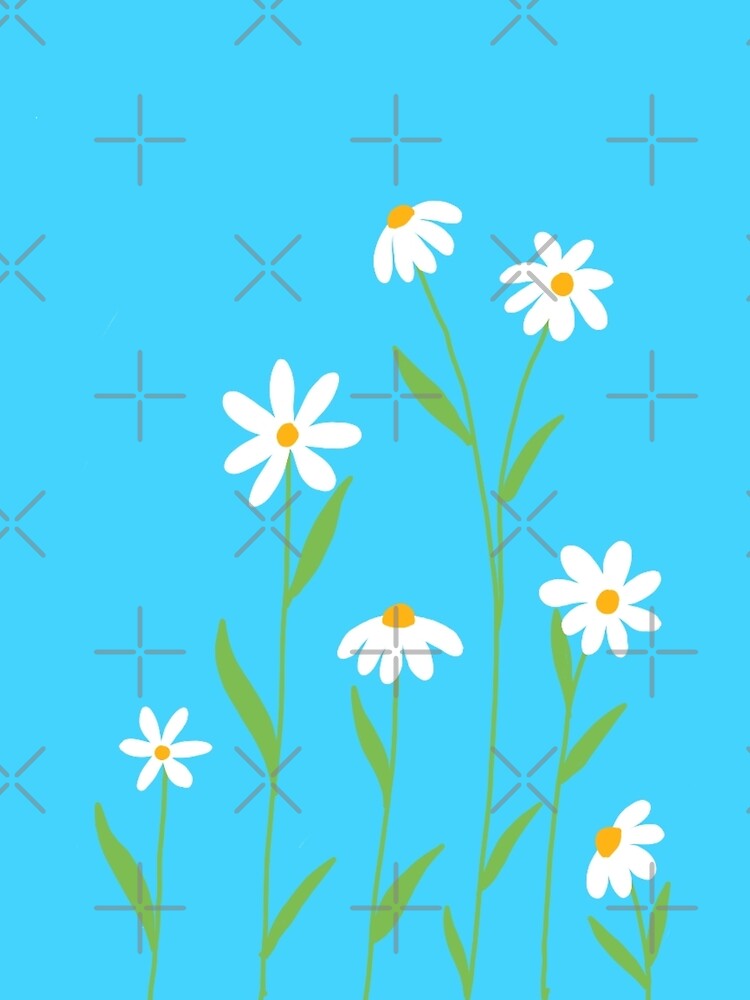 "cute daisy flowers minimal" by tudoo