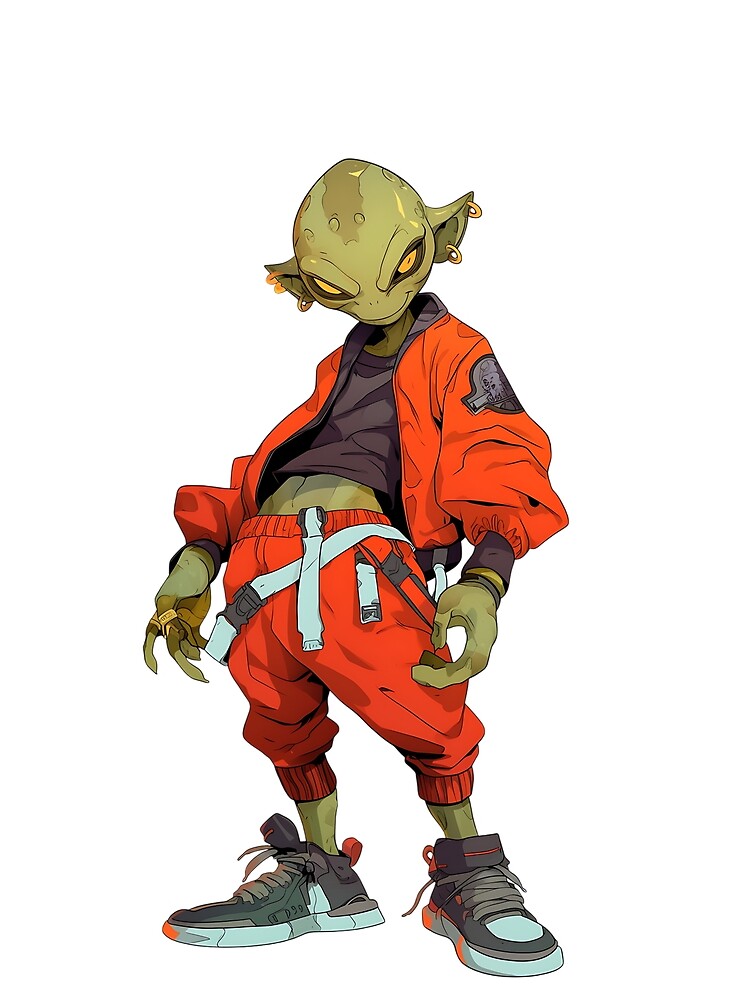 Streetwear Edgy Alien by bapupa