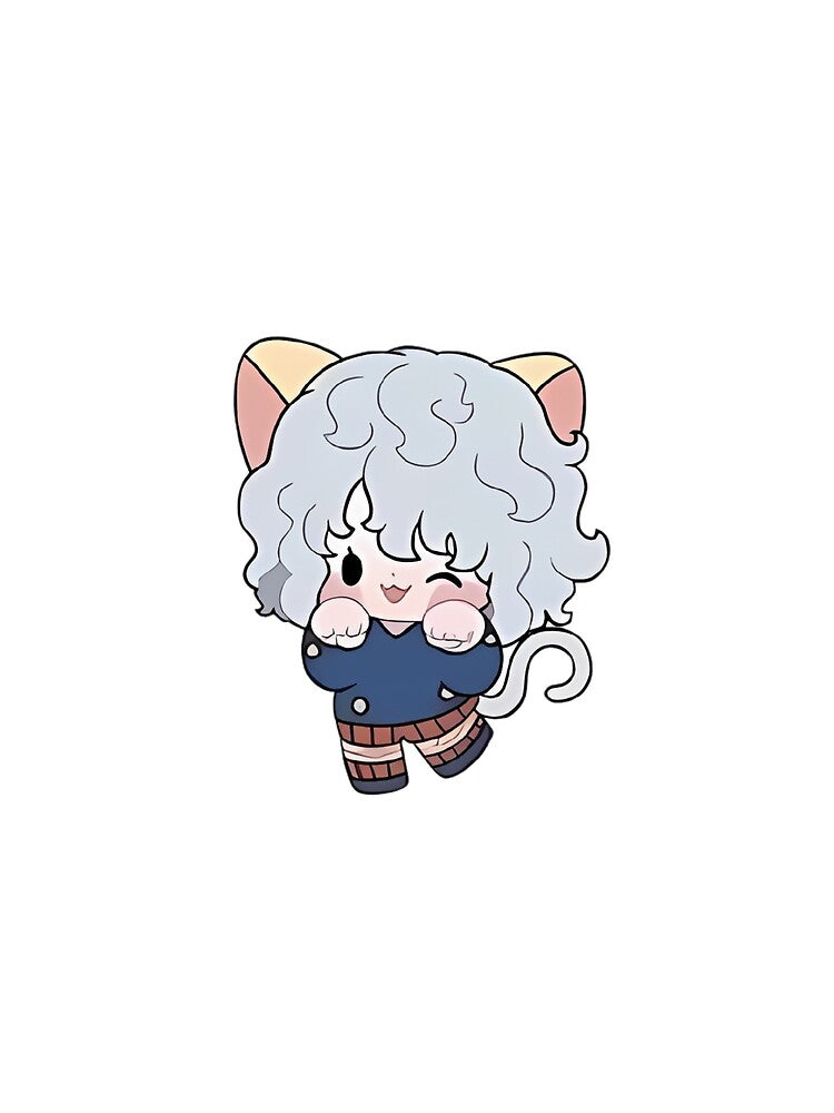 White Fluffy Royal Guard - Winking Pastel Feline by Mrdonut-ARt