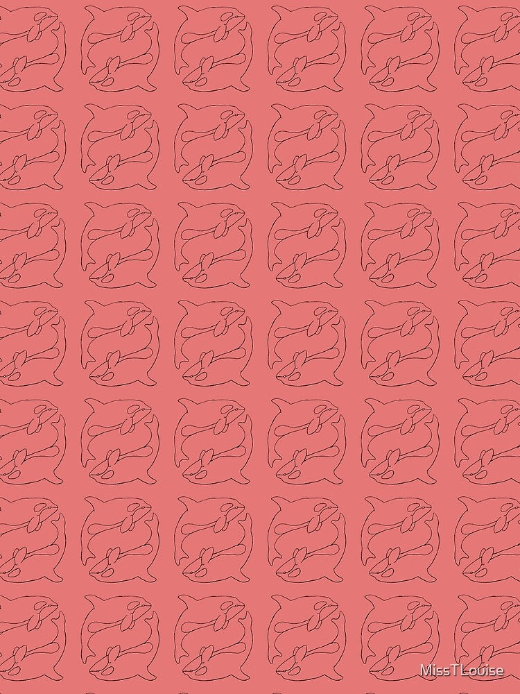 Red Orca Pattern by MissTLouise