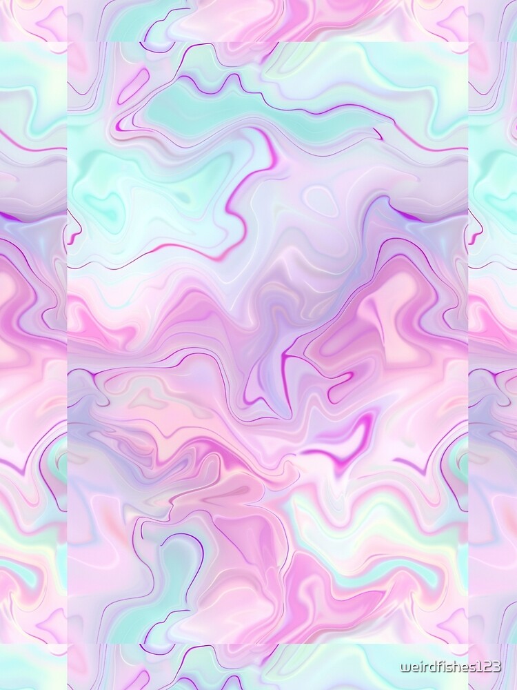 Cotton Candy Swirl – Pastel Marble Aesthetic by weirdfishes123