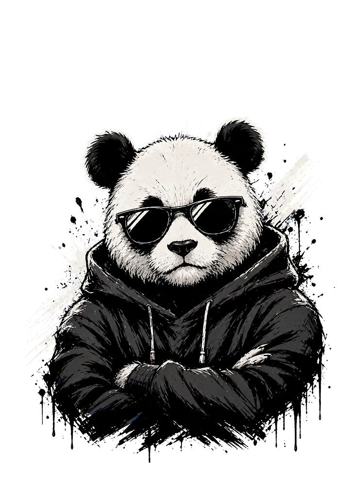 Cool Panda Sunglasses Streetwear by Unknowj