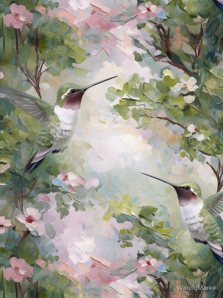 HUMMINGBIRDS ON THE WING by WendyMaree