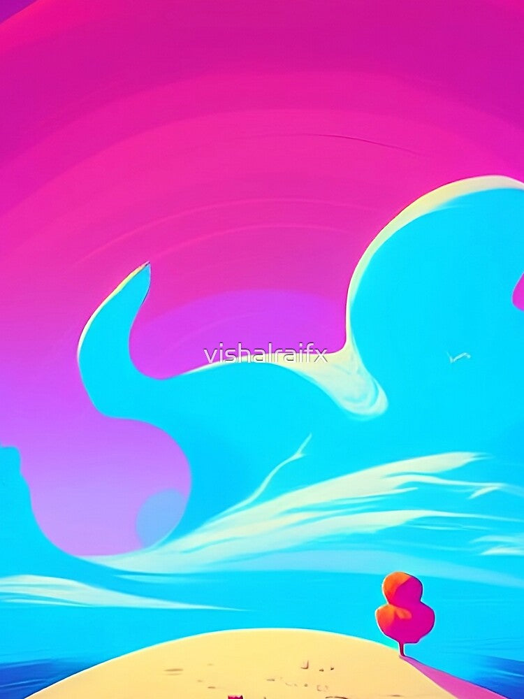 Colorful surreal landscapes scenery with vibrant colors 35 by vishalraifx