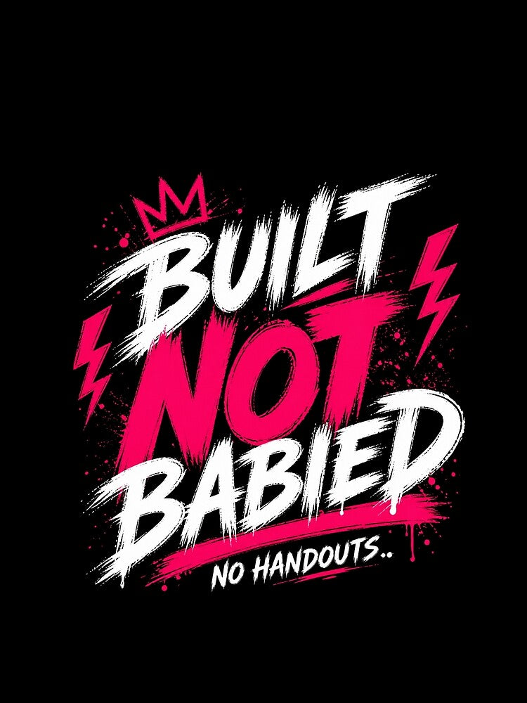 Built Not Babied Streetwear Graphic Shirt by StoryInCode