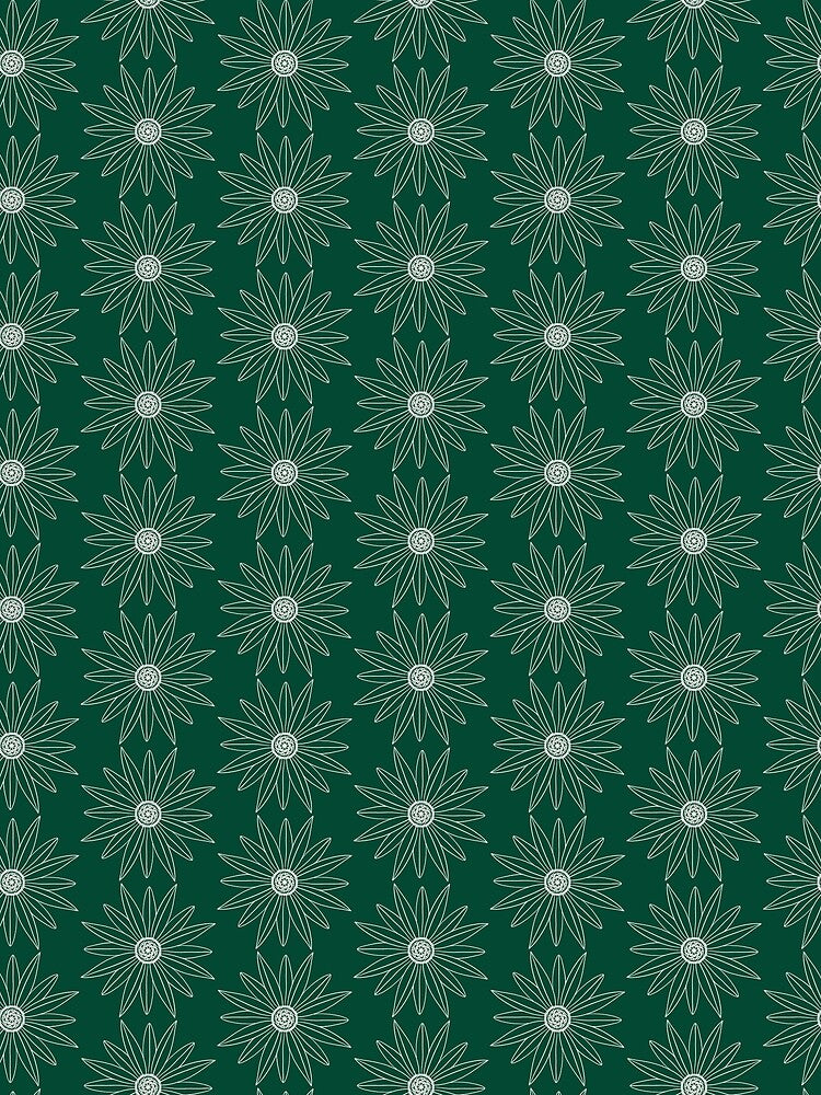 Minimal Flower 11 in Emerald by MinimalStudio