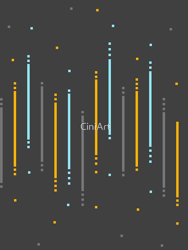 Modern minimal design with grey, orange and blue colors, lines, rectangles and squares by CiniArt