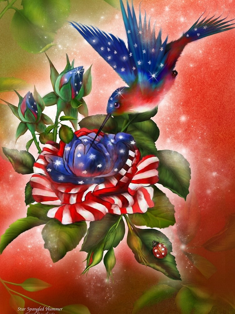 Star Spangled Hummer by Carol  Cavalaris