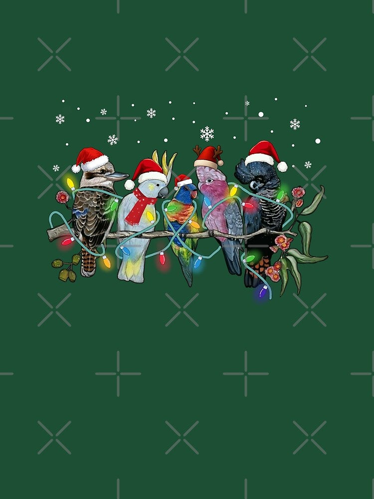 Extra festive Australian Birds Christmas Australia Xmas Gift Men Woman Kids by Taylor  ART