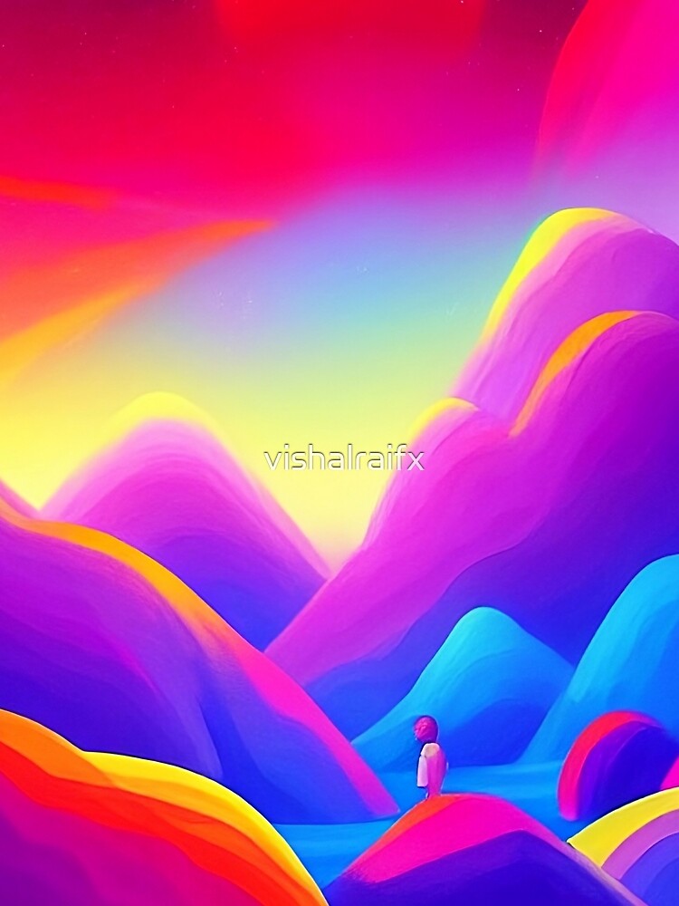 Colorful surreal landscapes scenery with vibrant colors 57 by vishalraifx