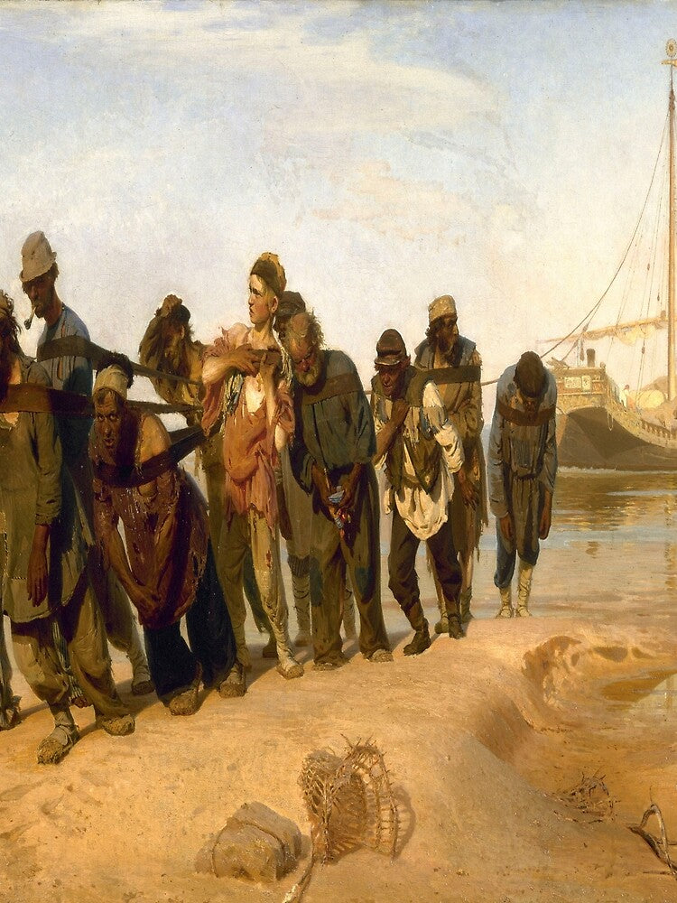 Ilya Repin's Barge Haulers on the Volga by mosfunky