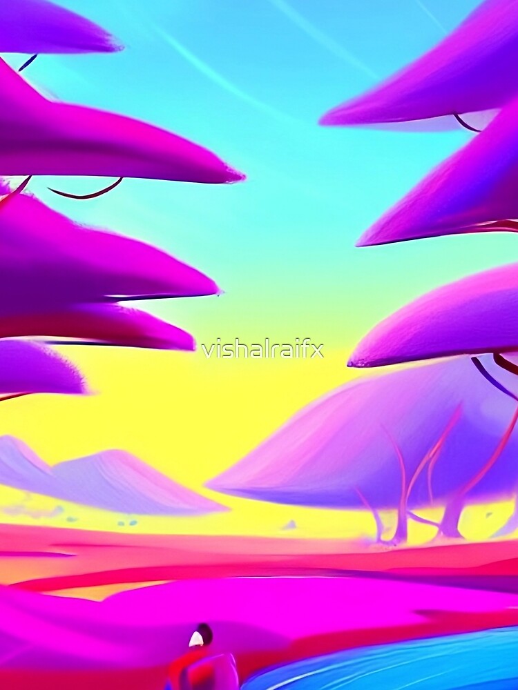 Colorful surreal landscapes scenery with vibrant colors 15 by vishalraifx