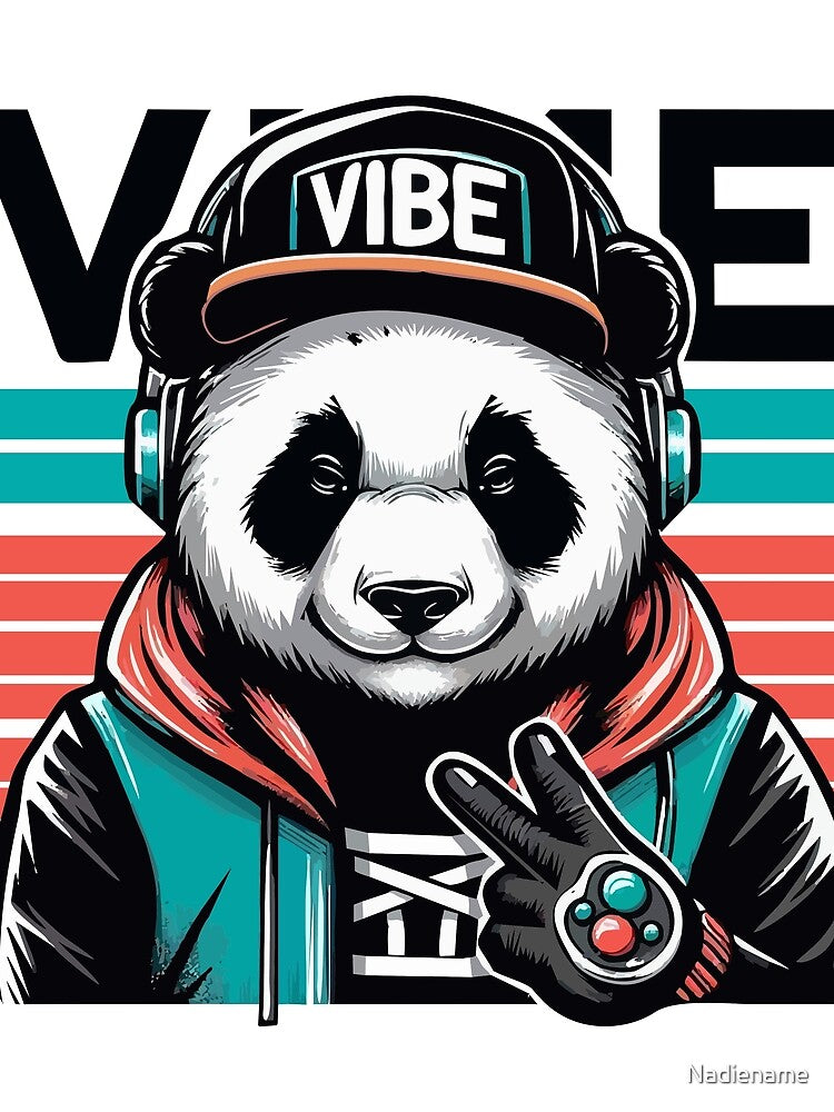 Modern Graphic Panda With Urban Vibe by Nadiename