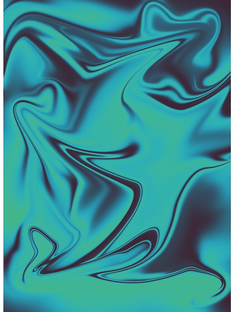 Dark Green Abstract by Pattrenonly