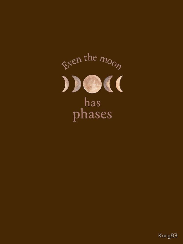 Moon Phases Cotton Realism Minimalist Gift Wall Art by Kony83