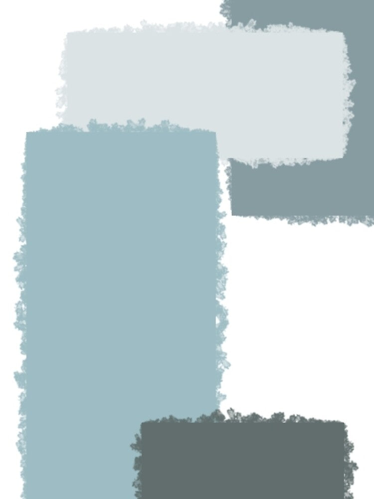 Blue Squares Abstract by nncolours