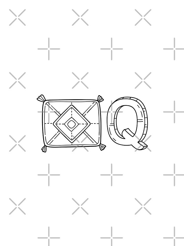 An Illustration of letter Q stand for Quilt by rasagamastore
